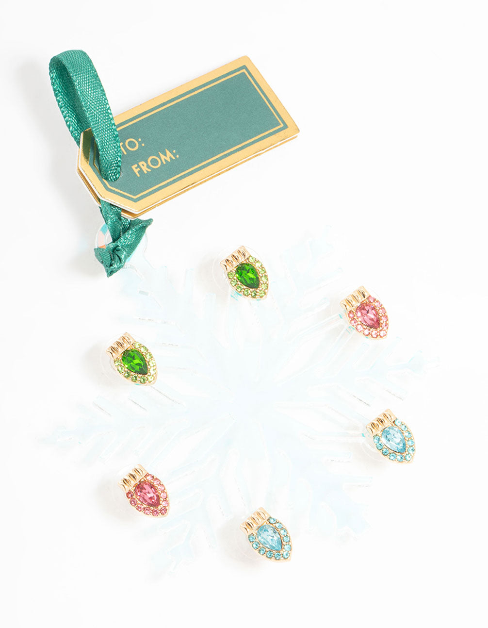 Multicoloured Ornate Lights Stud Earrings 3-Pack