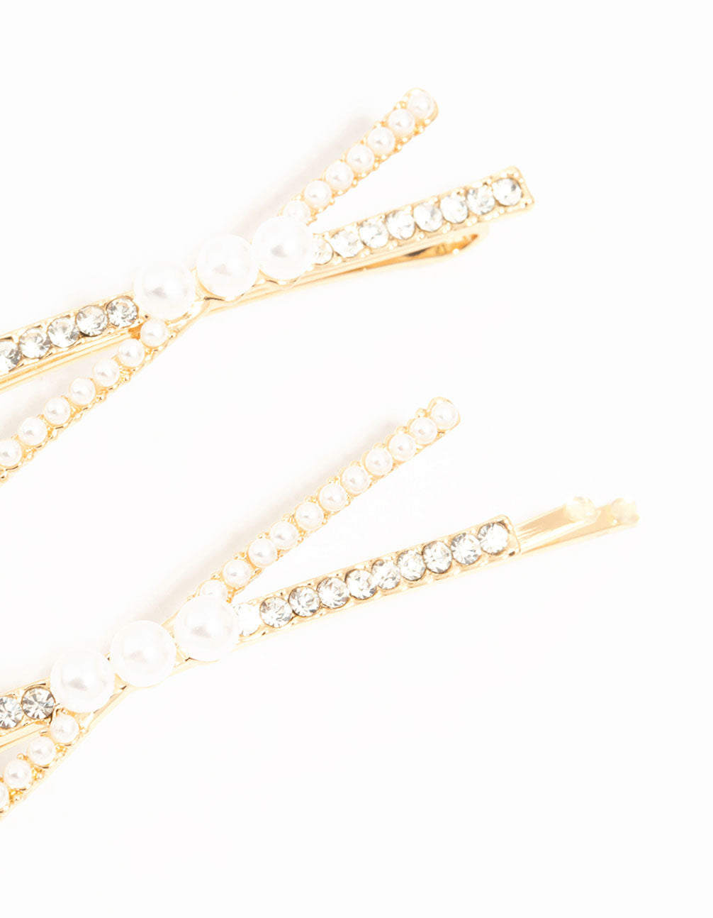 Pearl & Pave Criss Cross Slides 2-Pack