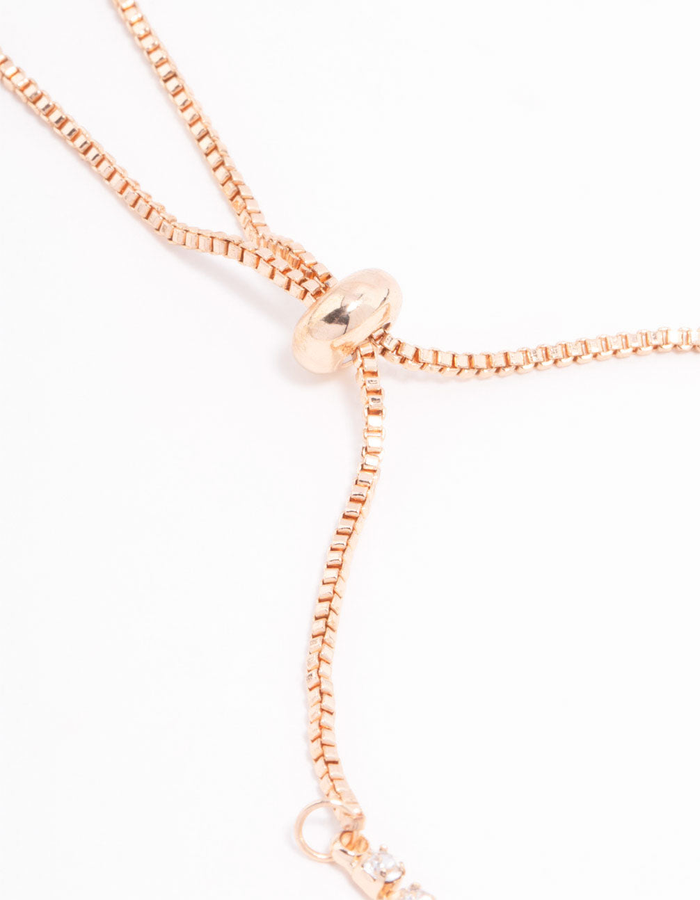 Rose Gold Bezel Czech Bohemia Crystal Toggle Bracelet