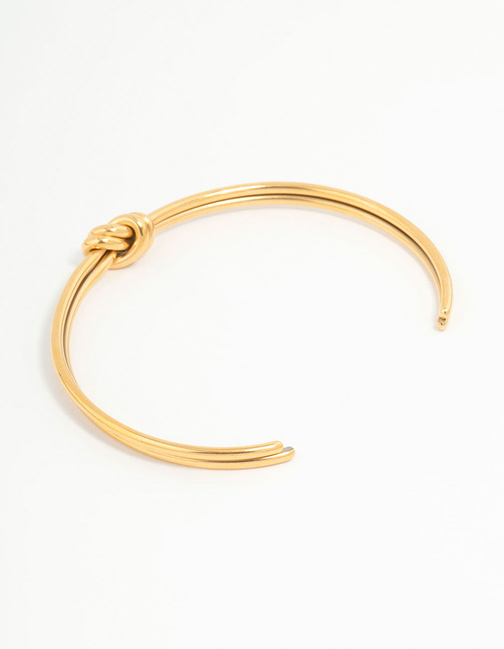 Waterproof Gold Plated Stainless Steel Knotted Wrist Cuff