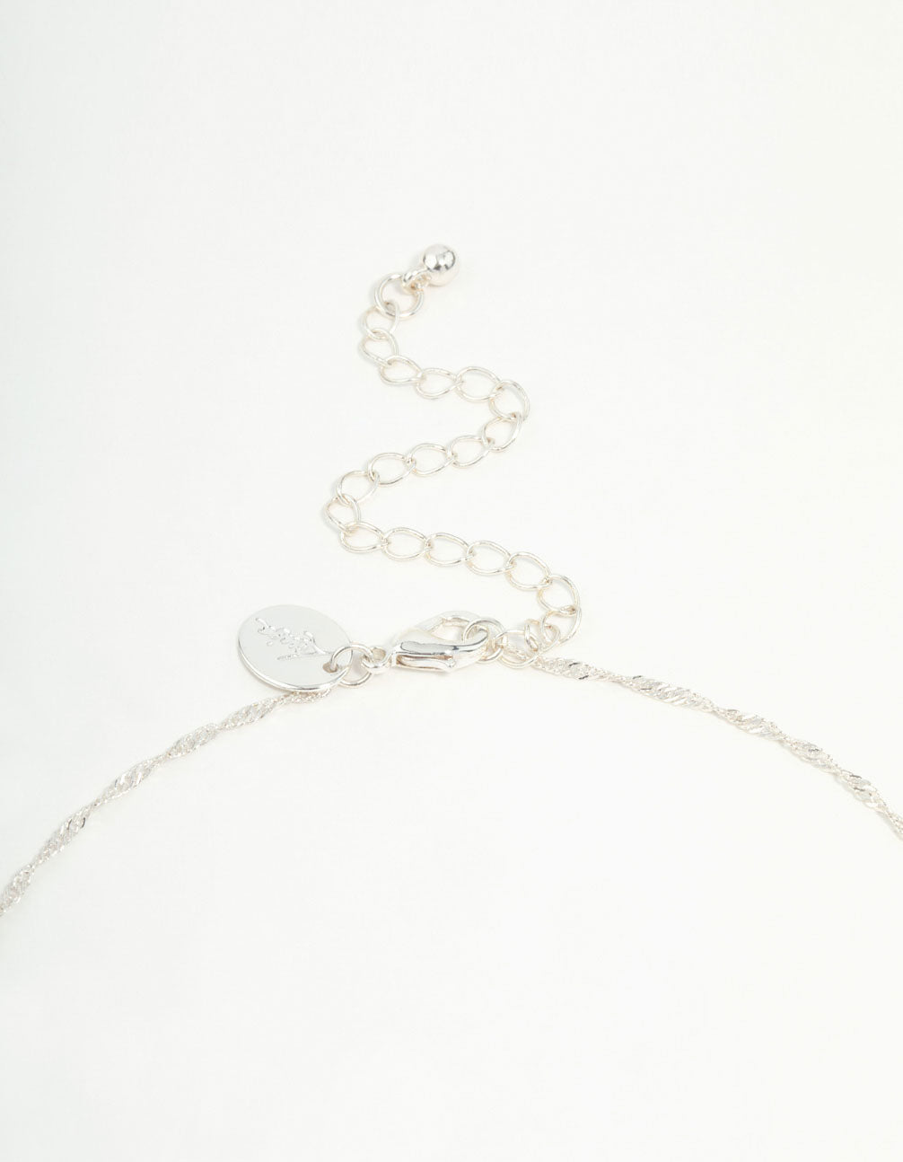 Silver Plated Cubic Zirconia Snowflake Cross Necklace
