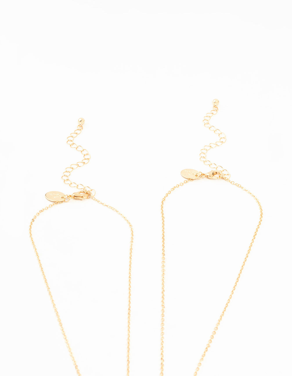 Kids Gold Cherry BFF Pendant Necklace 2 Pack