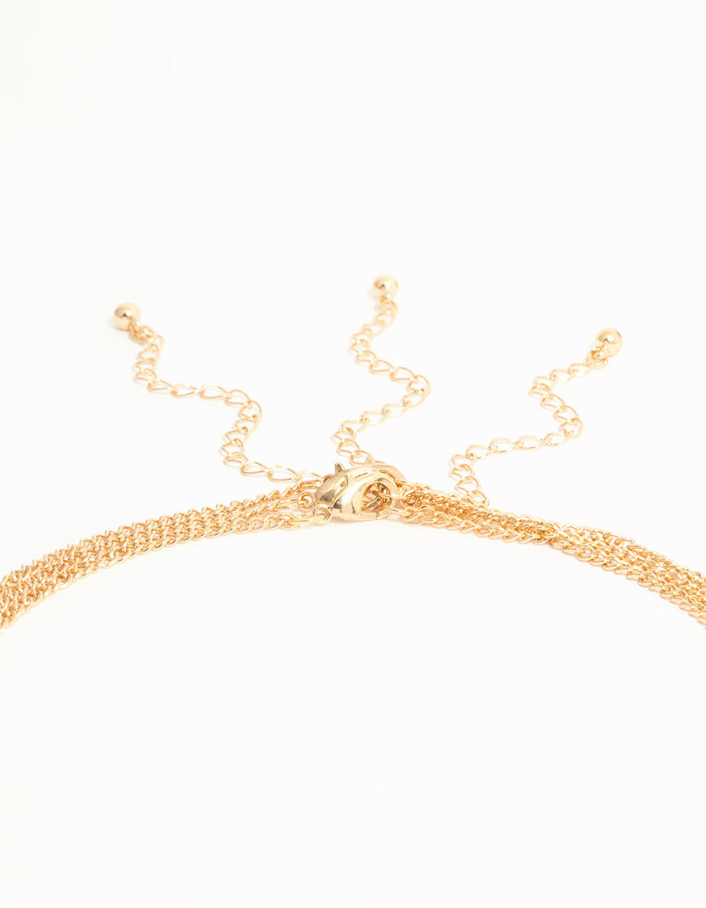 Gold Chilli & Disc Charm Necklace