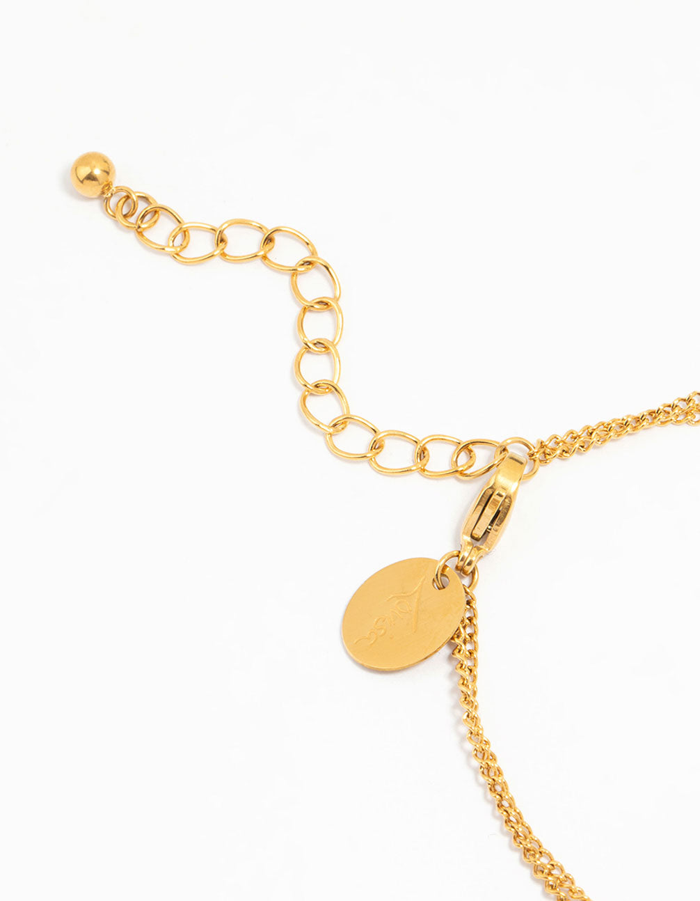 Waterproof Gold Plated Stainless Steel Flower Petal Charm Bracelet