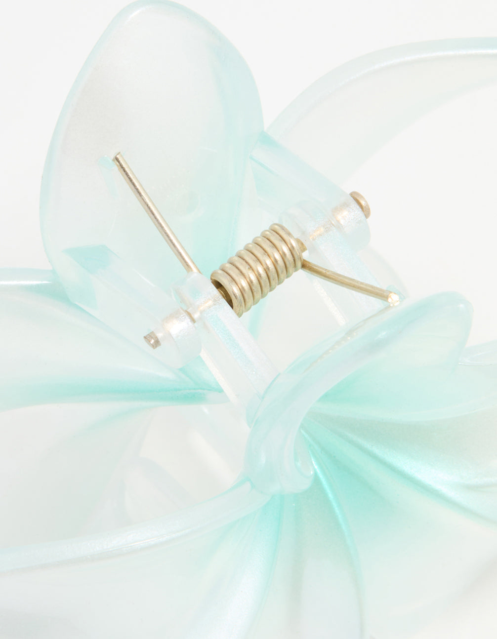 Blue Ombre Pearlised Frangipani Flower Claw Clip