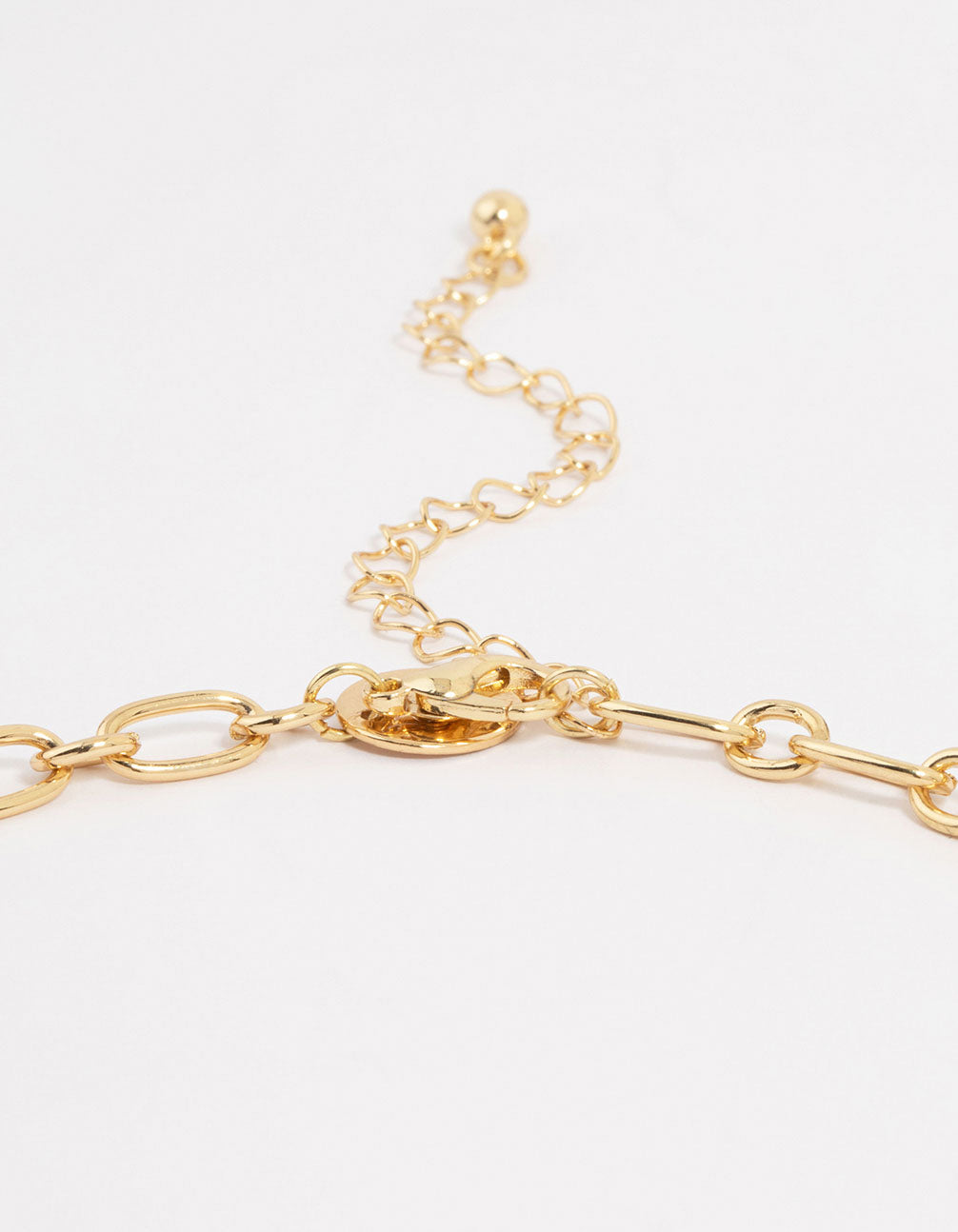 Gold Plated Heart & Cherry Charm Necklace