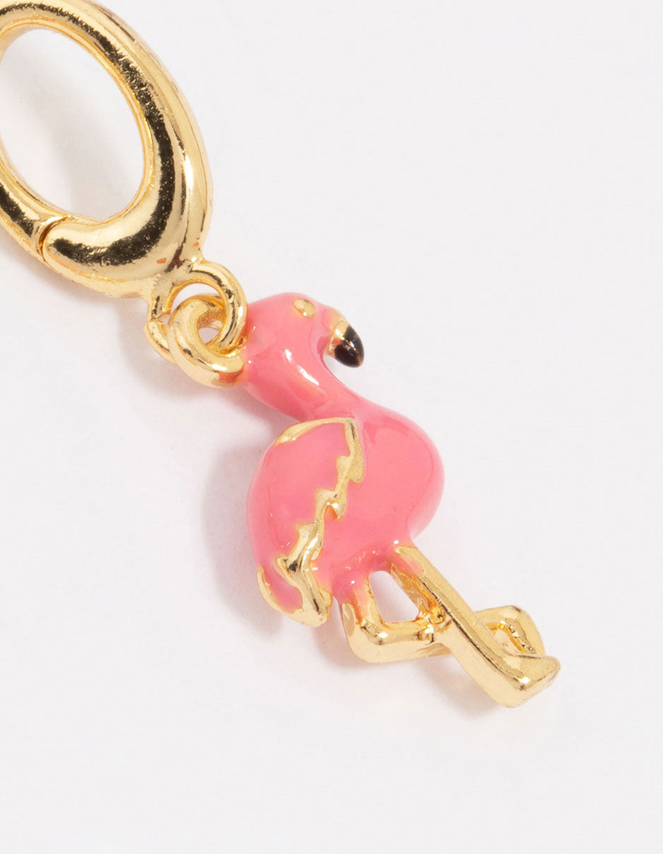 Gold Plated Ice Cream & Milkshake Charms 3-Pack