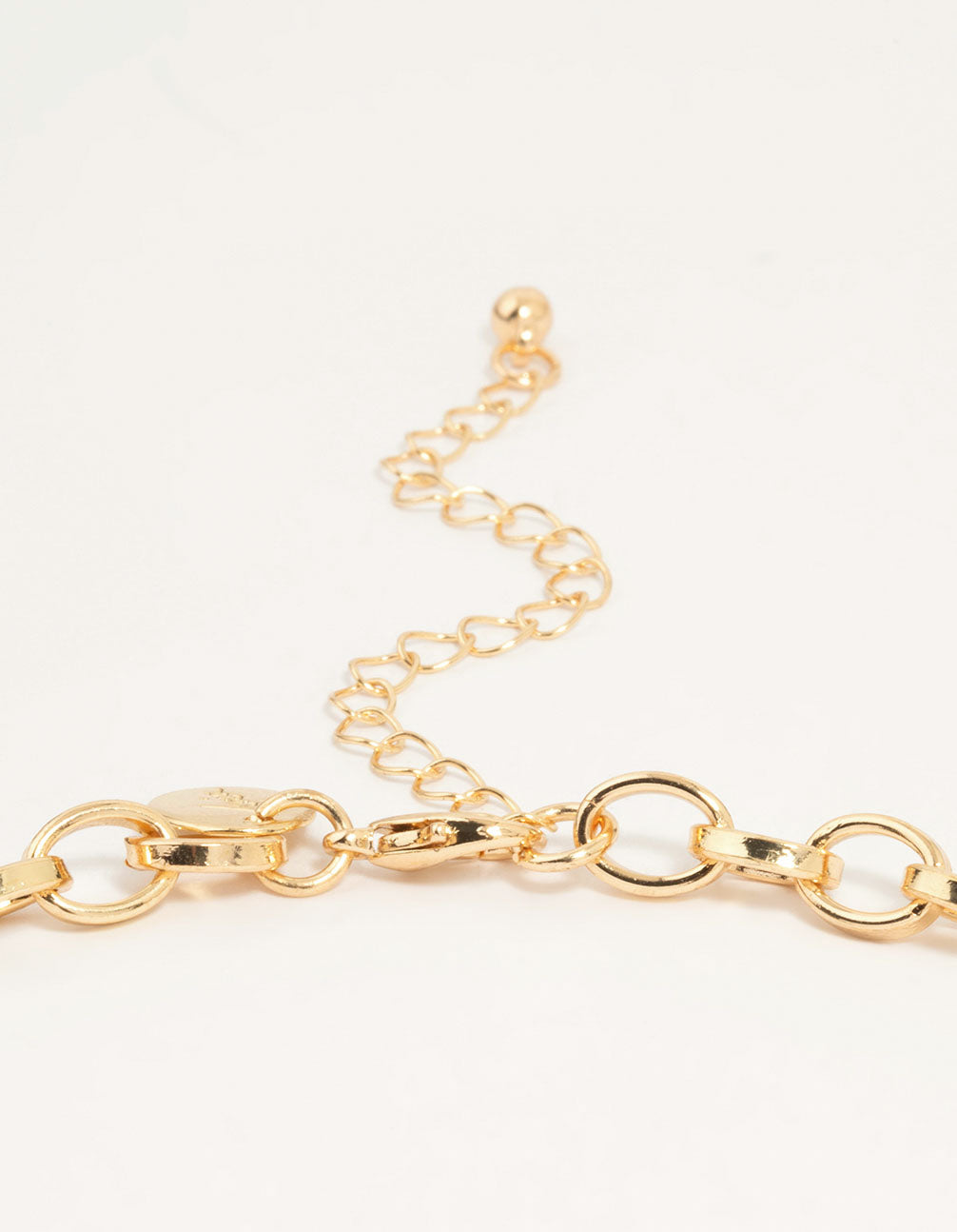 Gold Heart & Key Charm Necklace