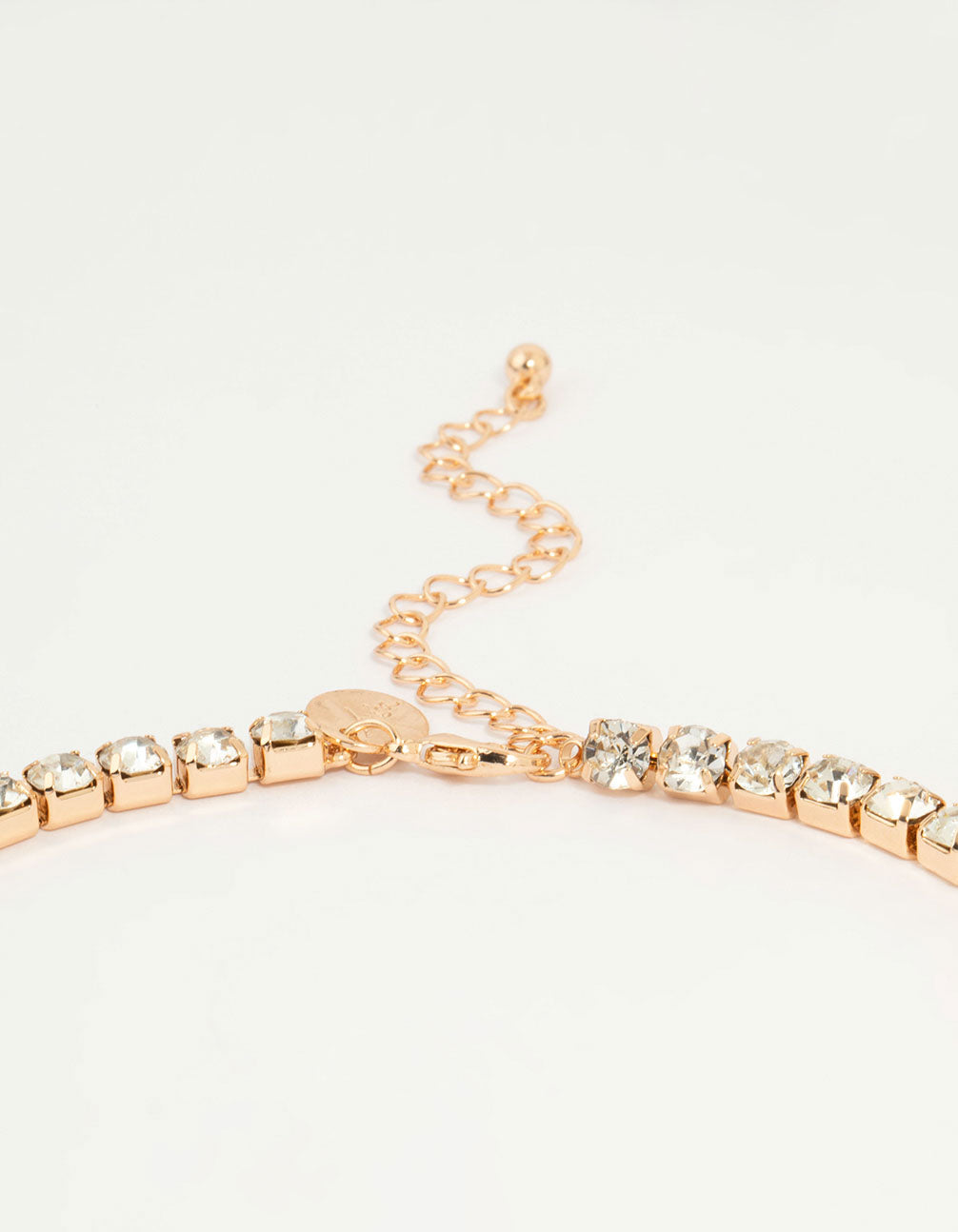 Gold Green Diamante Cupchain Y-Necklace