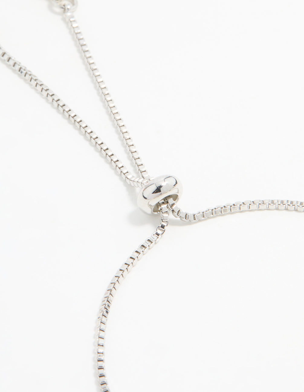 Silver Cubic Zirconia Evil Eye Toggle Bracelet