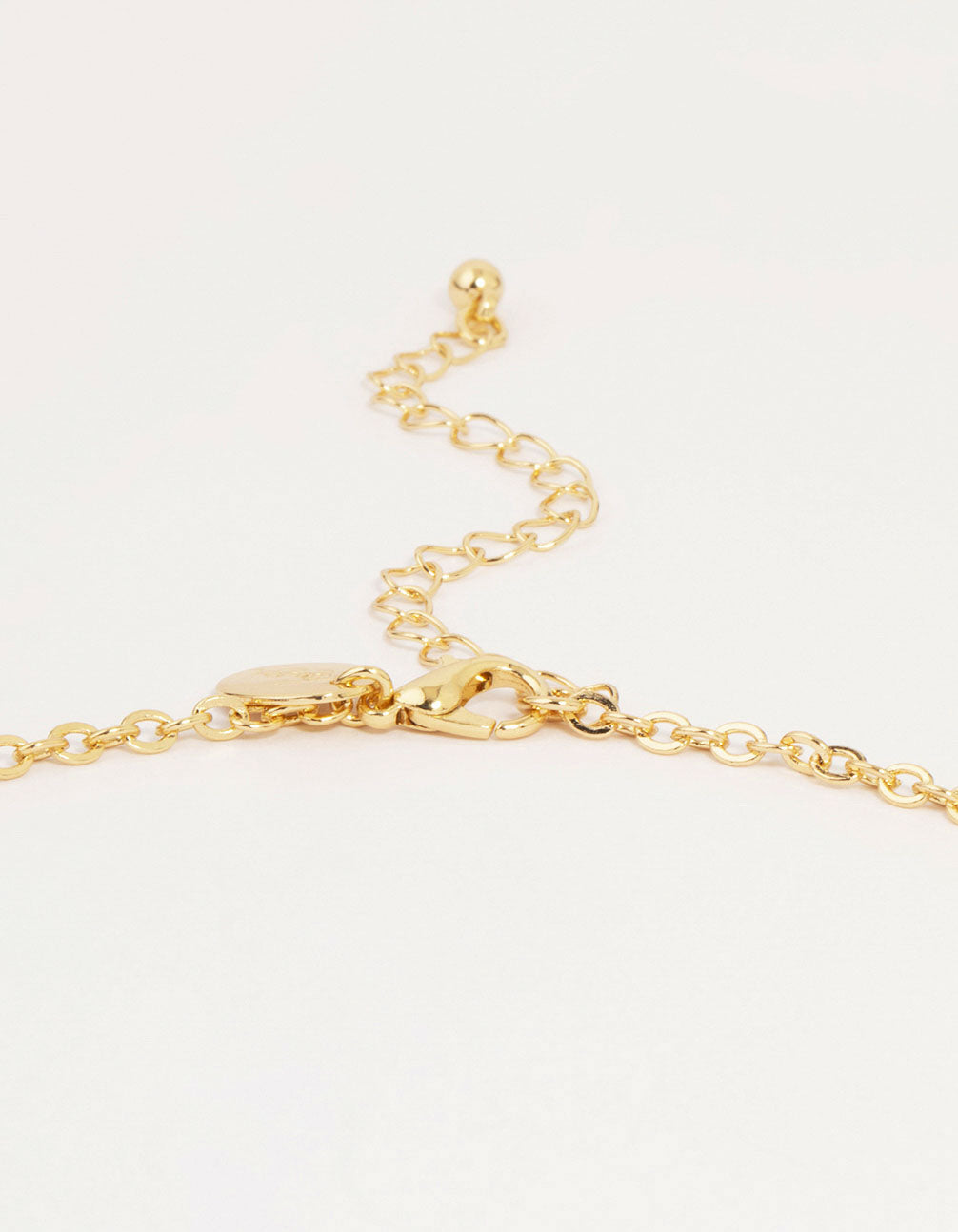 Gold Red Beaded Flower Y-Necklace