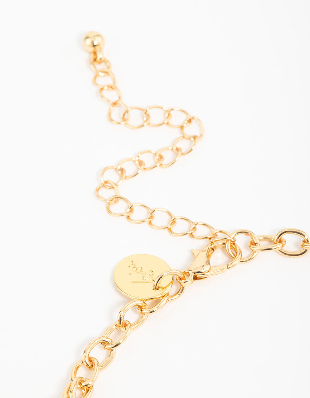 Gold Heart & Moon Charm Necklace