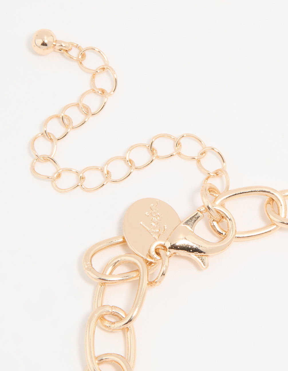 Gold Diamante & Pearl Watch Clover Charm Bracelet