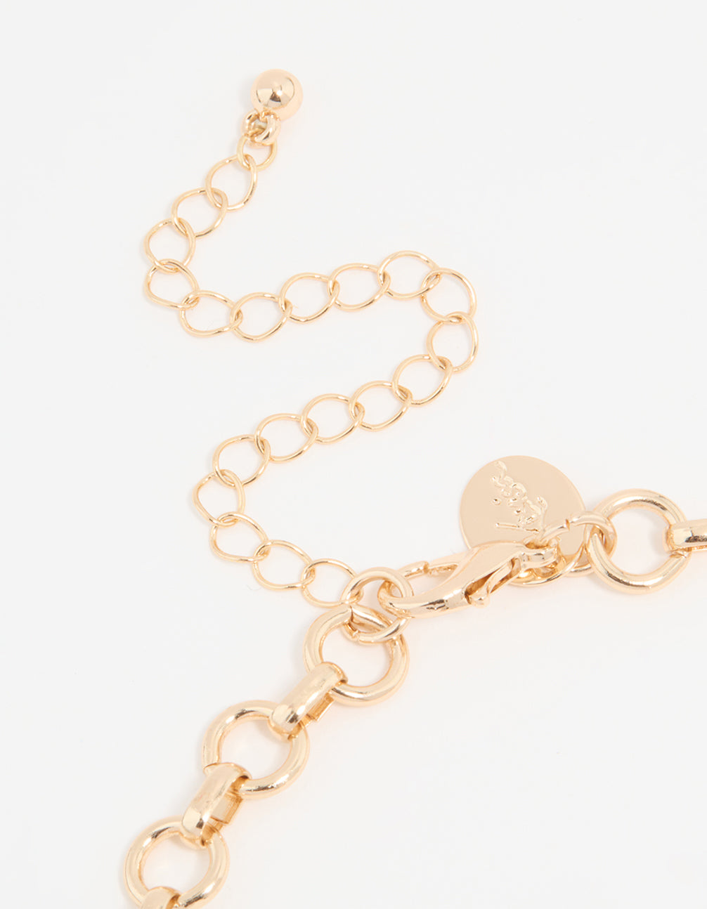 Gold Diamante Round Watch Choker Necklace