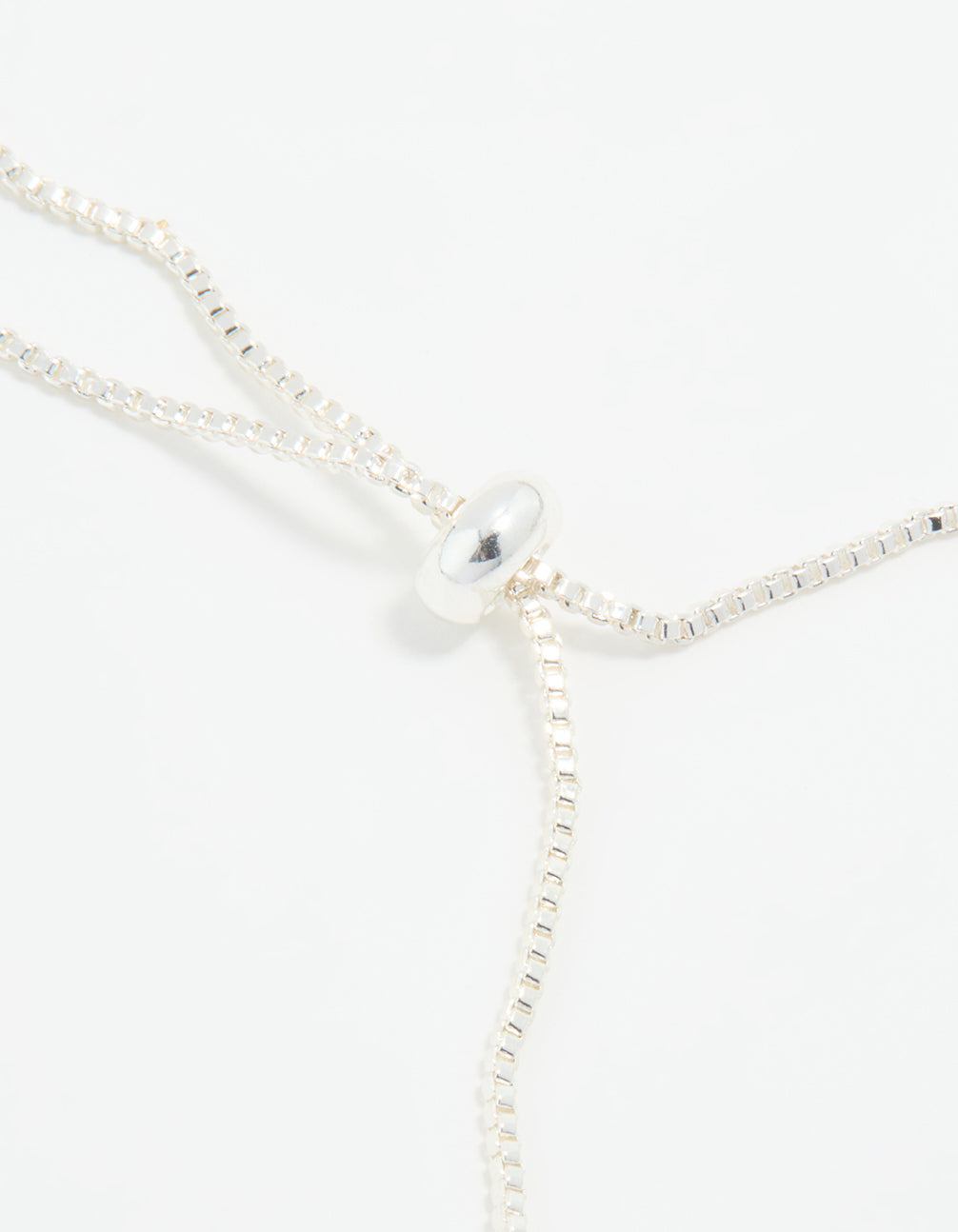 Silver Cubic Zirconia Navette Toggle Bracelet