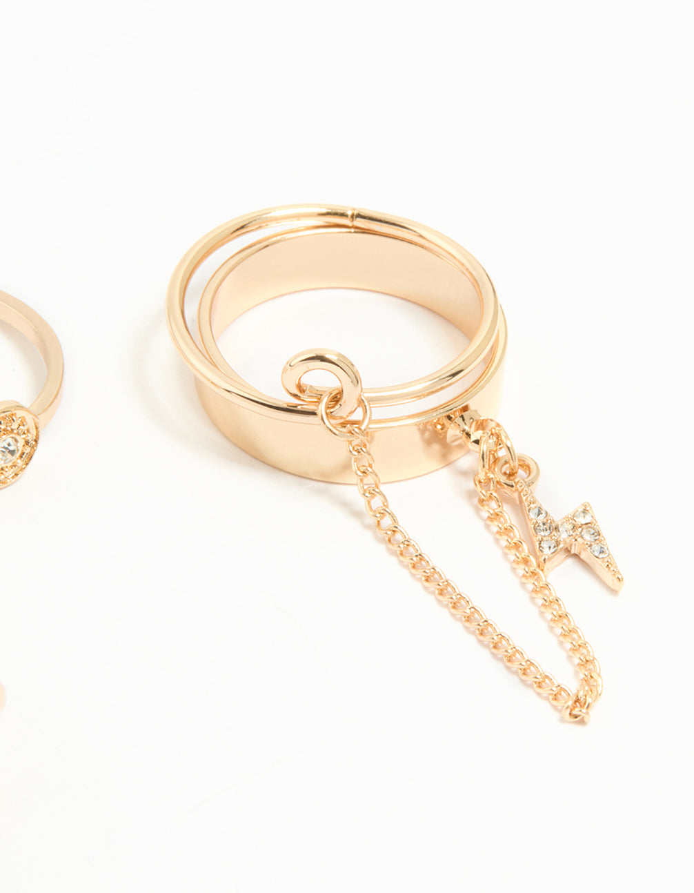 Gold Wavy Rings Pack