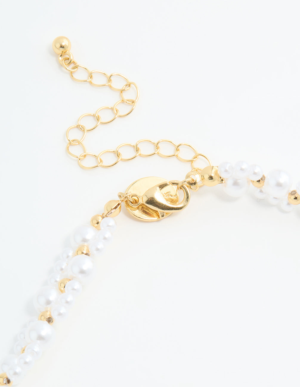 Gold Plated Pearl Choker Necklace