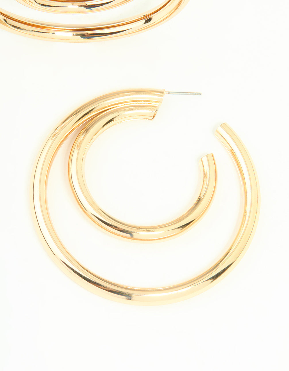 Gold Double Inner Hoop Earrings