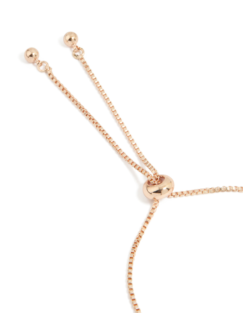 Rose Gold Cubic Zirconia Pink Floral Toggle Bracelet