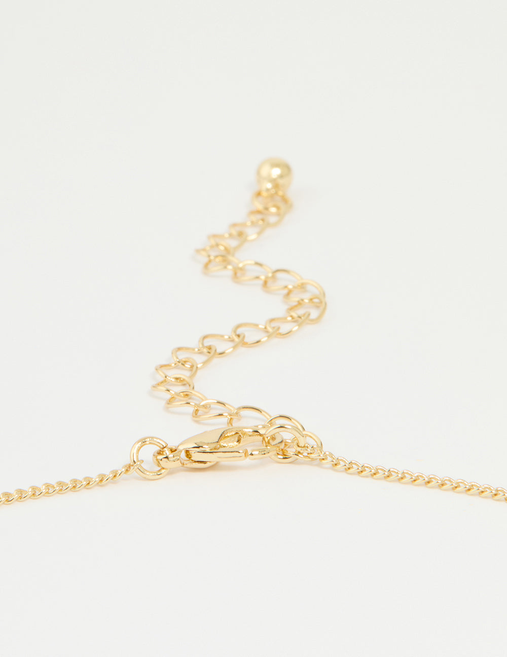 Gold Plated Genuine Shell Letter A Flower Petal Necklace