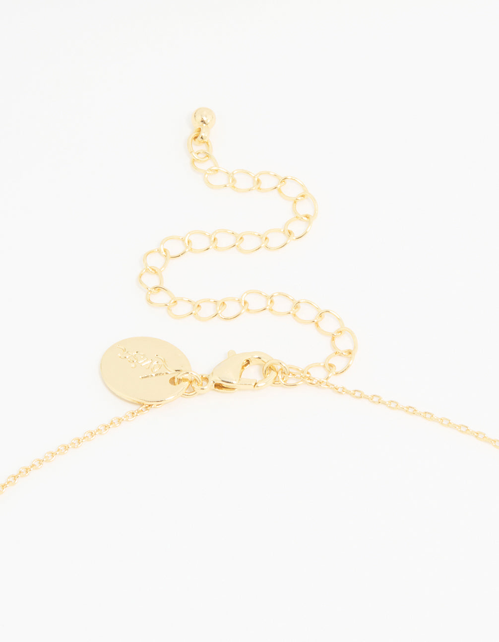 Gold Plated Bubble Leo Pendant Necklace