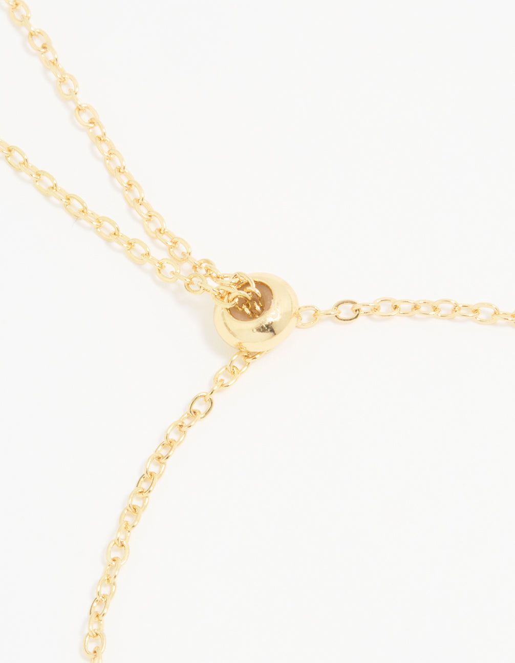 Gold Plated Cubic Zirconia Bubble A Pavé Toggle Bracelet