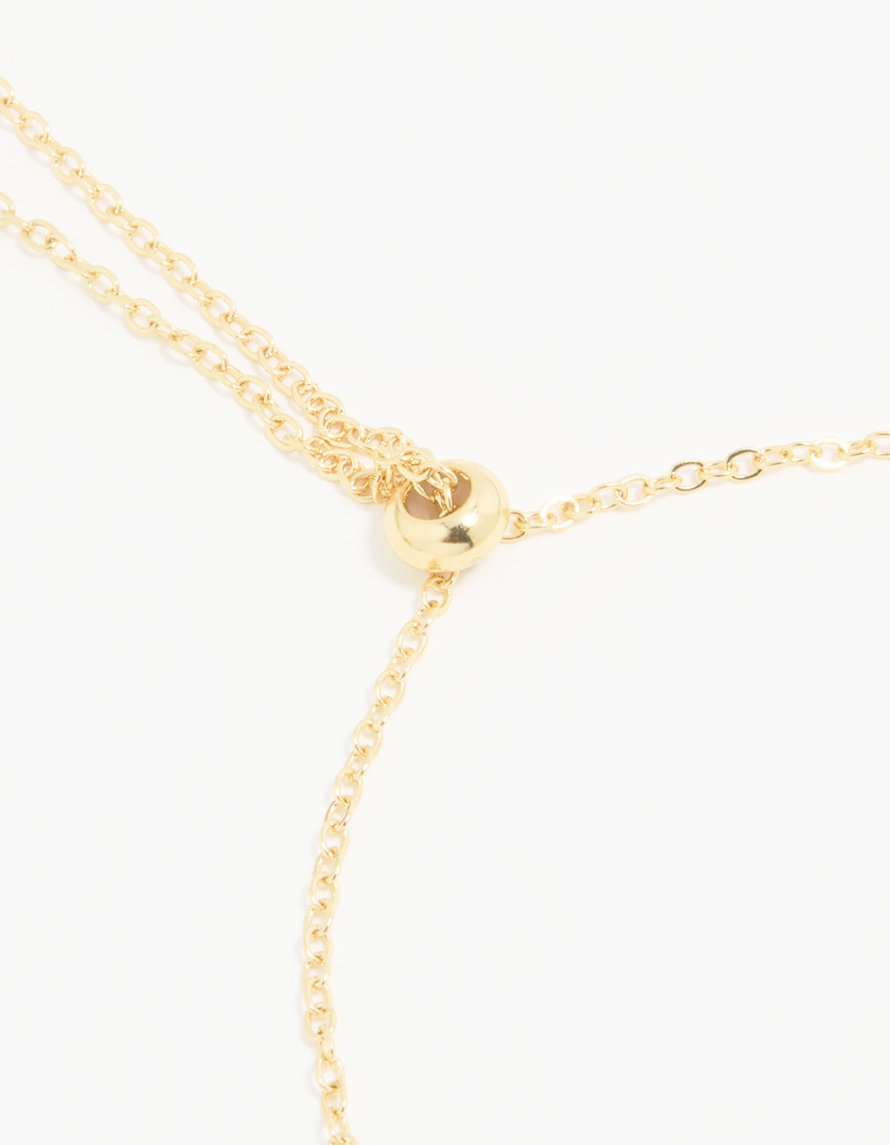 Gold Plated Cubic Zirconia Bubble J Pavé Toggle Bracelet