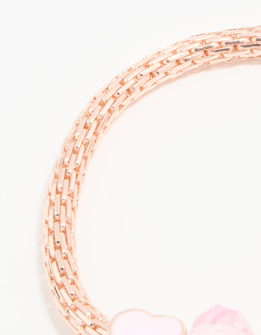 Kids Rose Gold Cat Bracelet & Ring Set