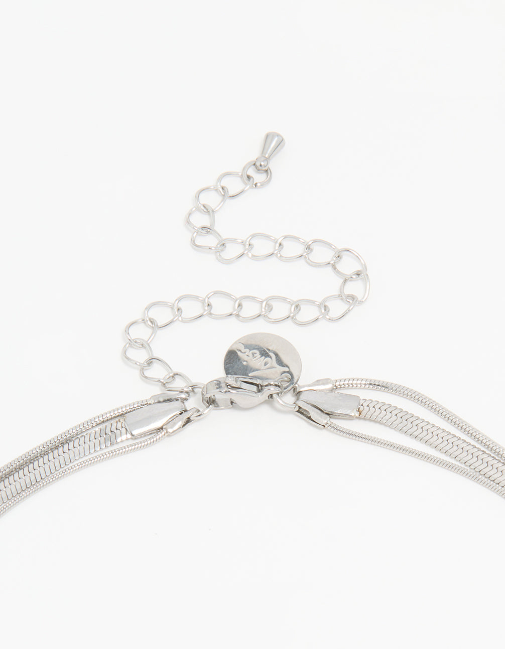 Waterproof Stainless Steel Triple Row Chain Necklace