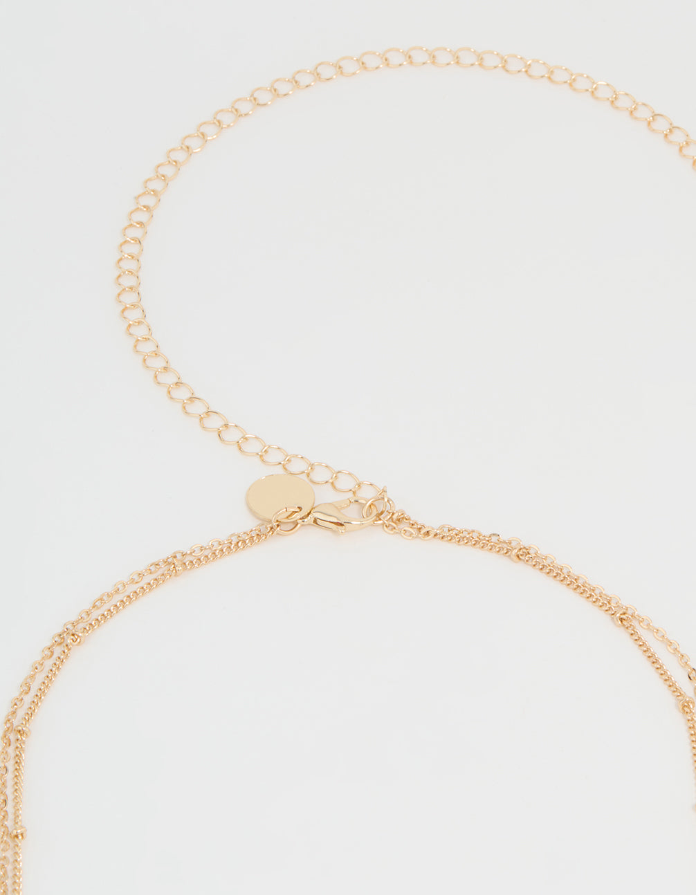 Gold Multicoloured Semiprecious Stone Waist Chain
