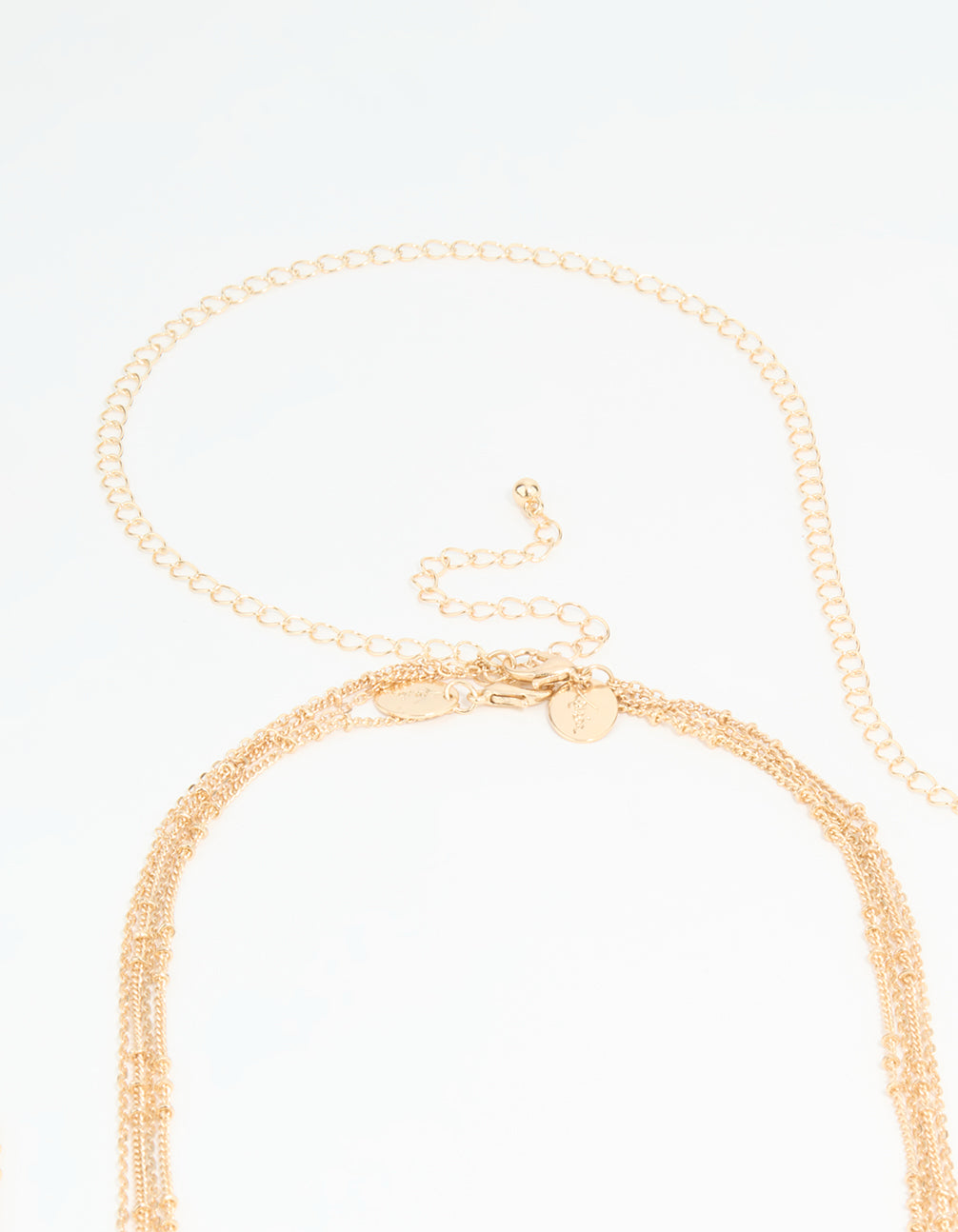 Gold Green Semi Precious Body Chain