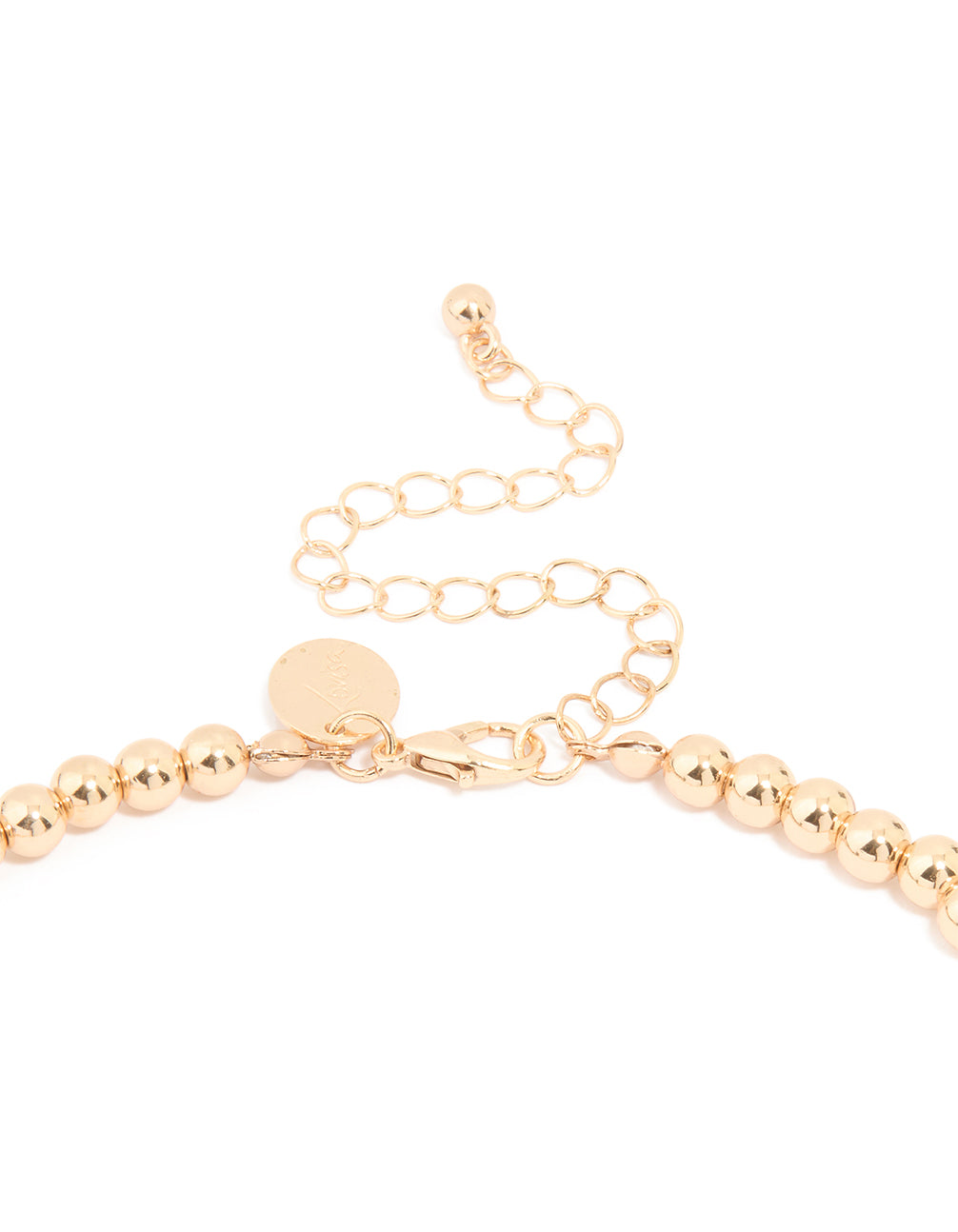 Gold Molten Coin Charm Necklace