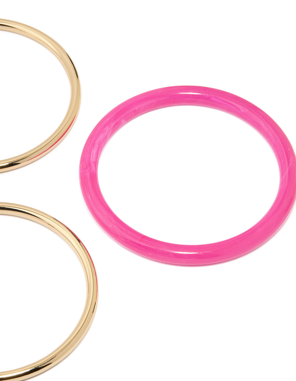 Gold Red & Pink Bangles 5-Pack