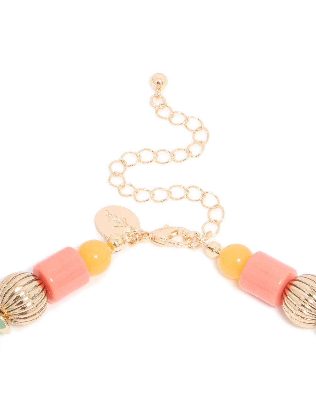 Multicoloured Beaded Acrylic Necklace