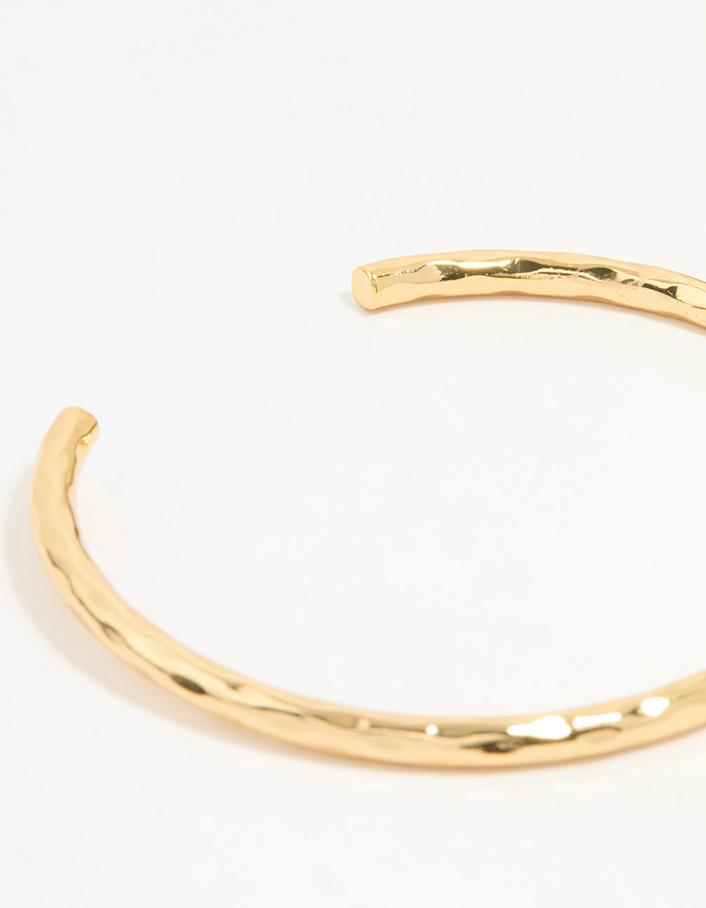 Gold Molten Open Wrist Cuff