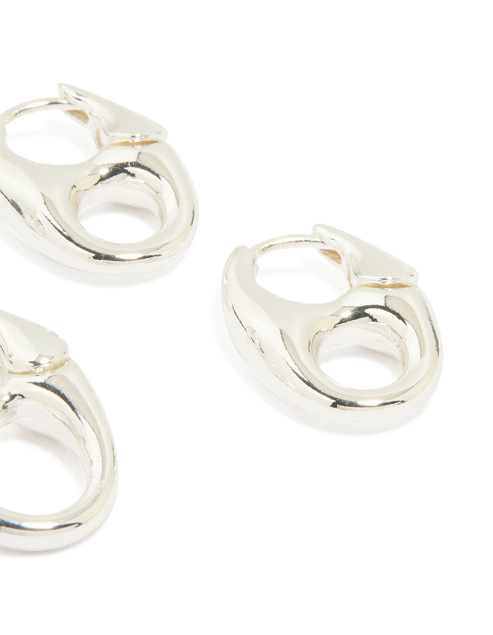 Silver Soda Tab Hoop Earrings 2-Pack