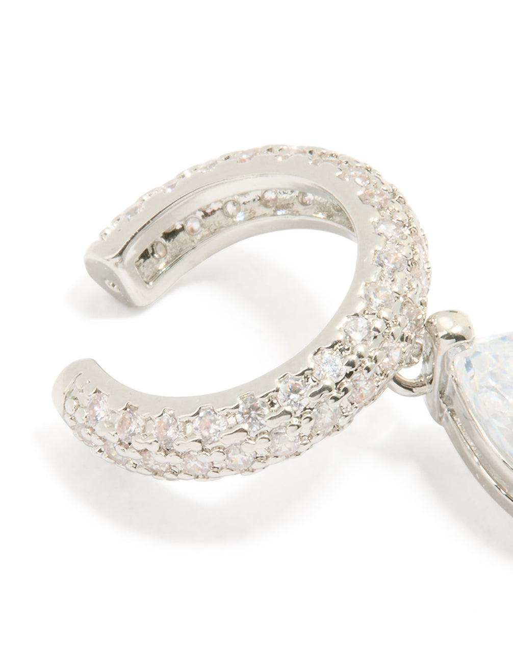 Silver Diamante Ear Cuff