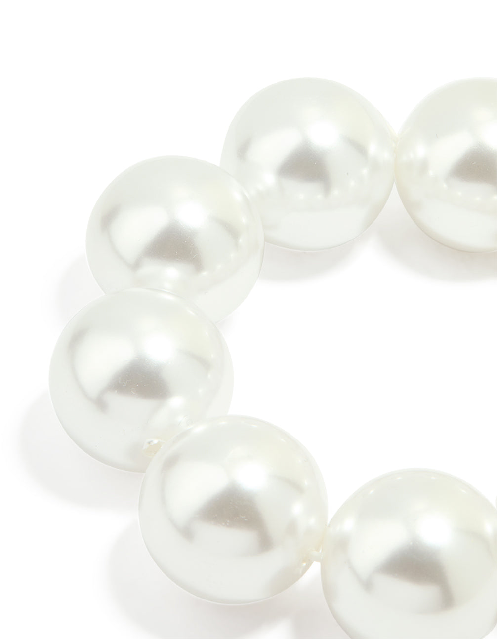 Silver Pearl Stretch Bracelet