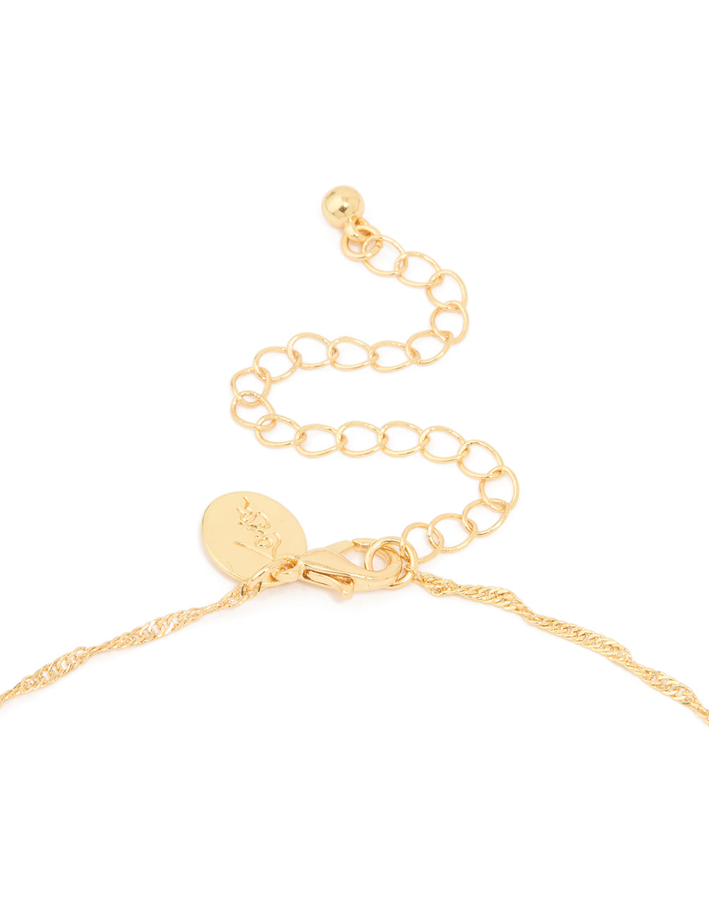 Gold Plated Cross & Coin Necklace