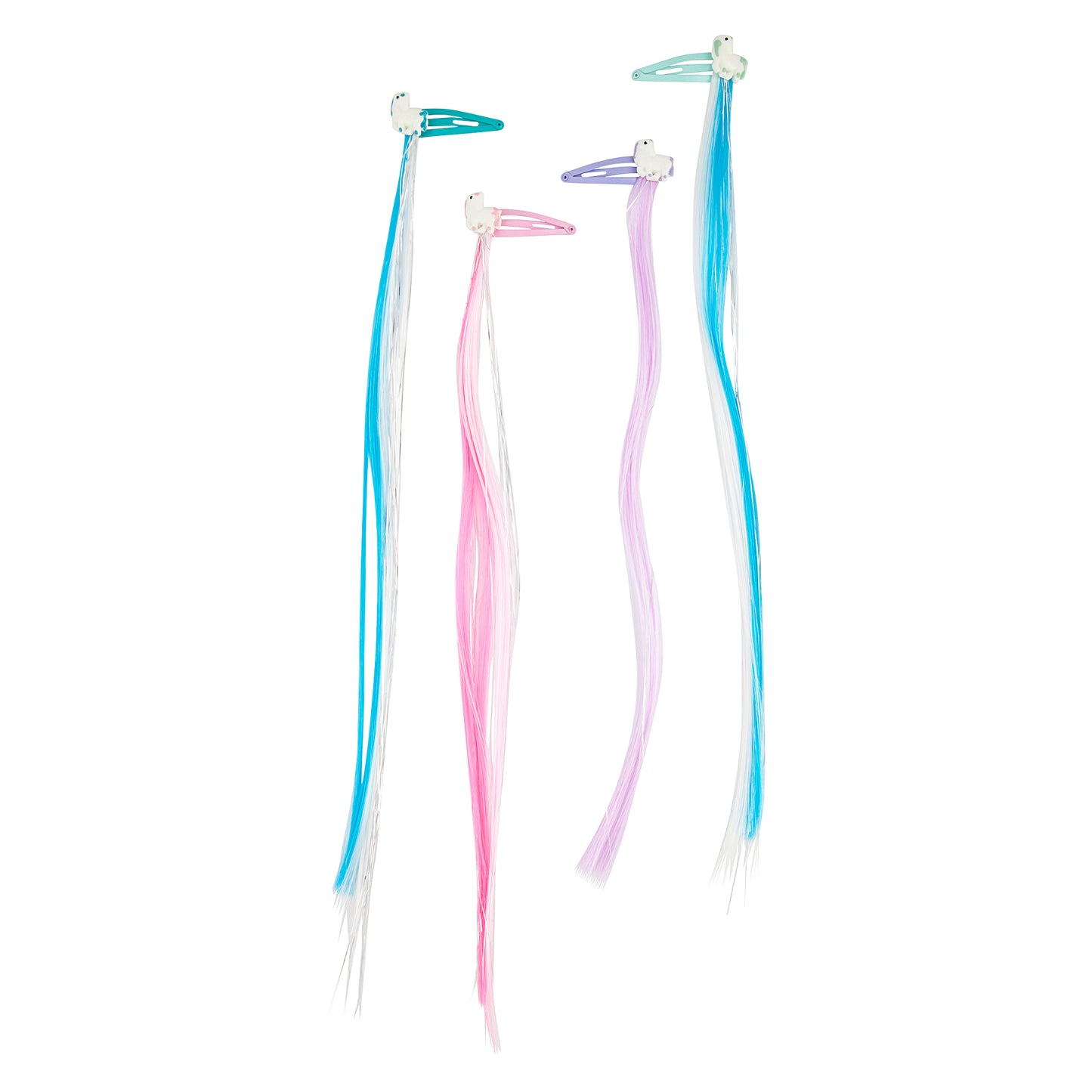 KIDS PL UNICORN TAIL CLP 4PK