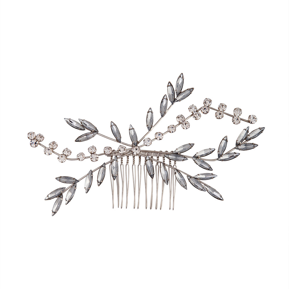 DIAMANTE & MARQUISE CRYSTAL VINE COMB