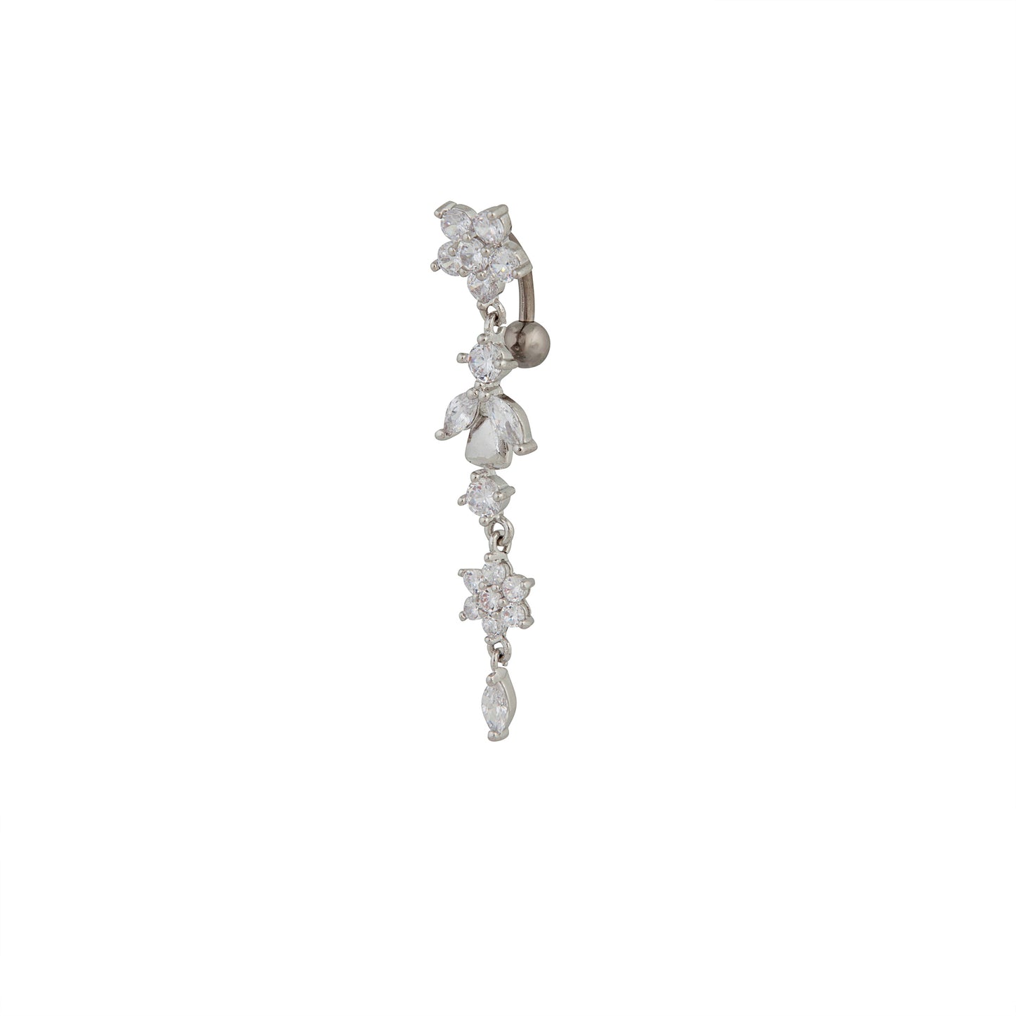 BOPK TT CZ FLOWER DRP BELLY