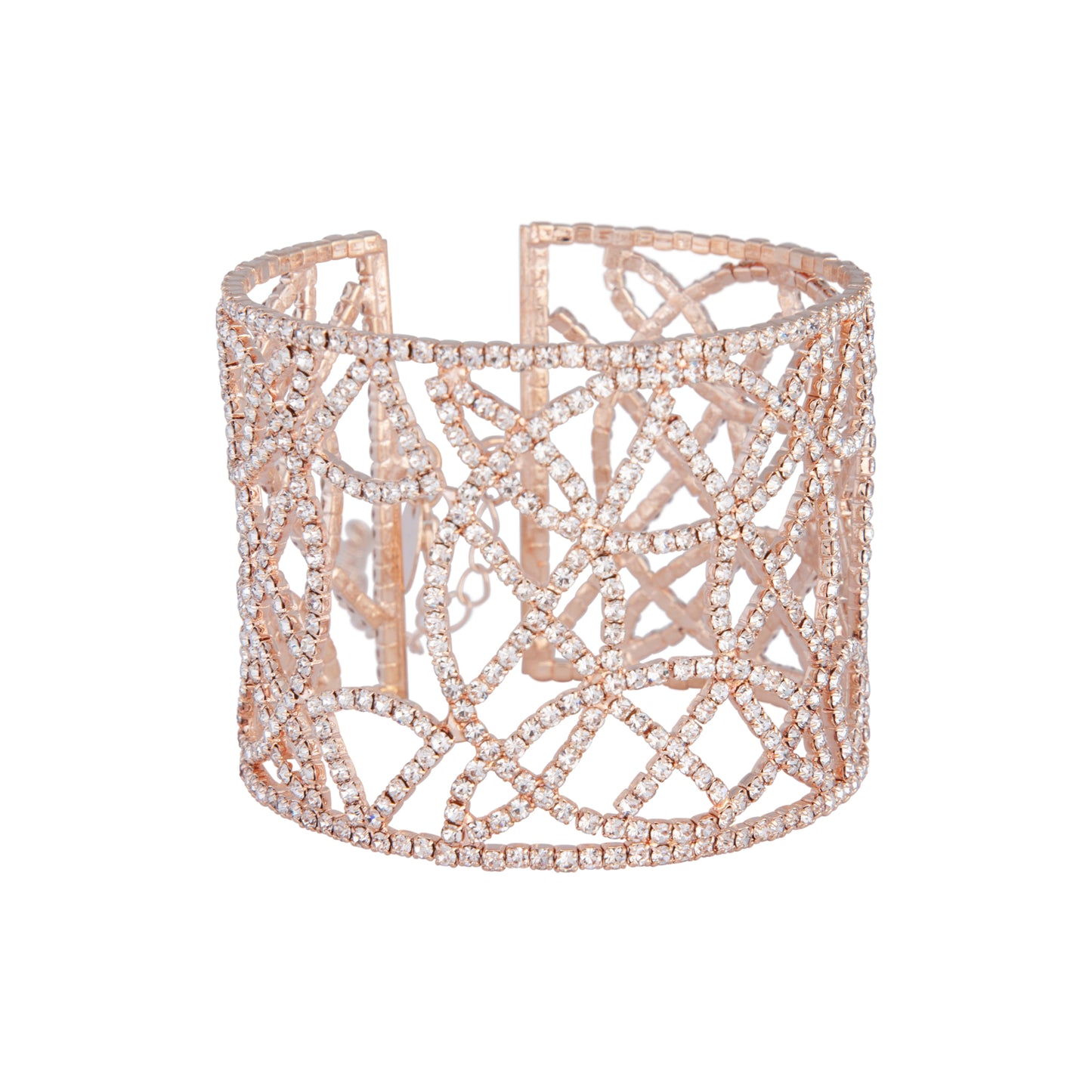 RGLD RG 8 ROW CUPCHN CUFF BL