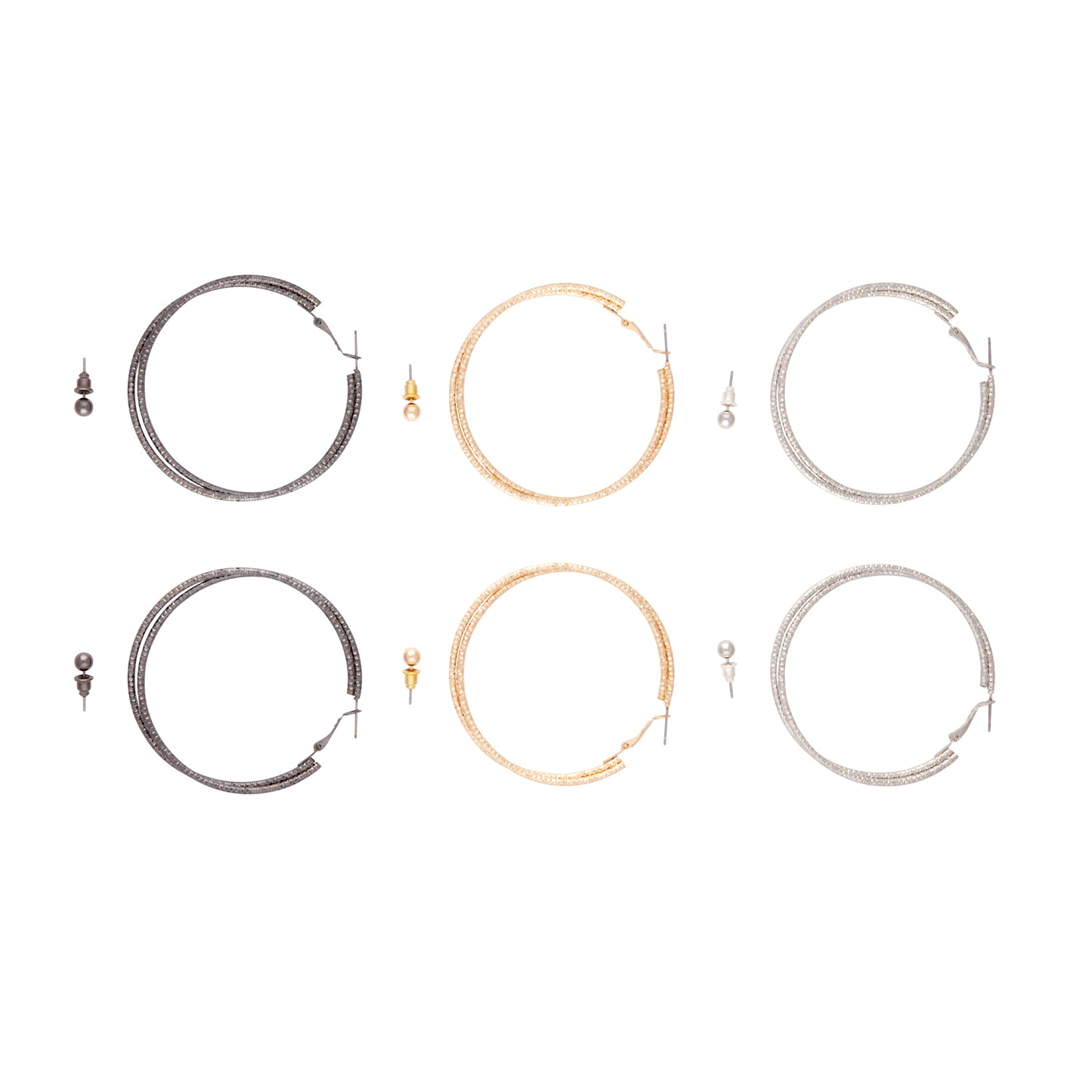 BLGO MM DIA CUT HOOP STUD 6PK