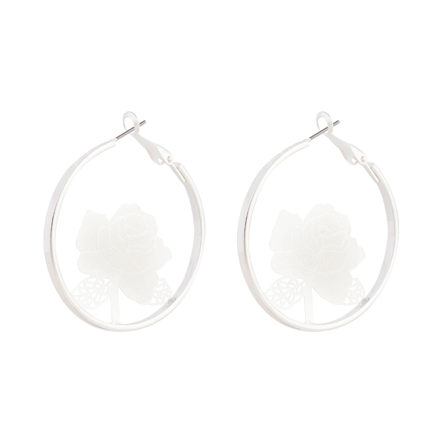 JUL18C SS STAMPED ROSE HOOP ER