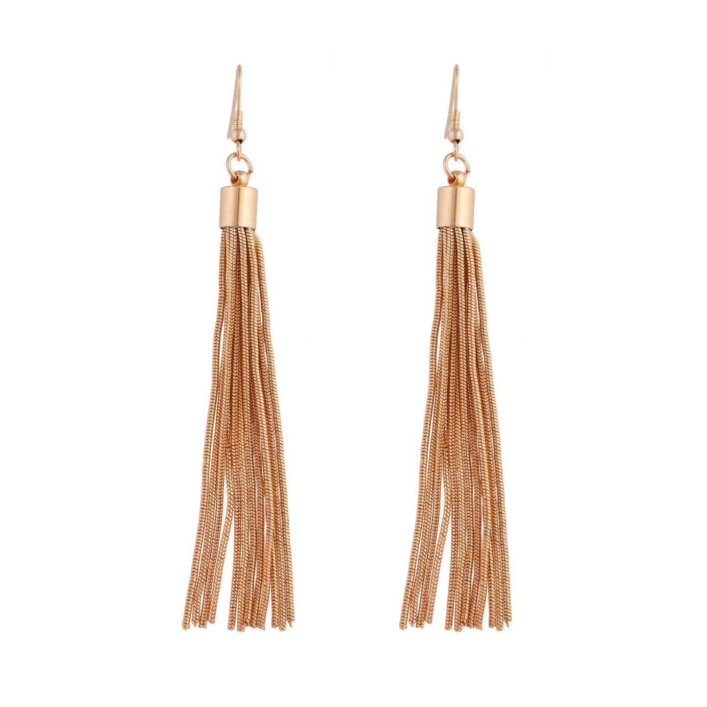 GOLD CHAIN TASSEL EARRING