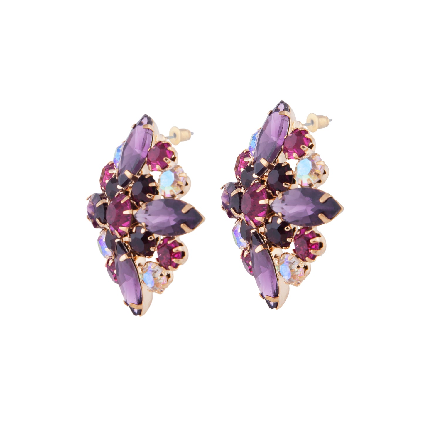 BURG VINTAGE CRYSTAL STUD ER