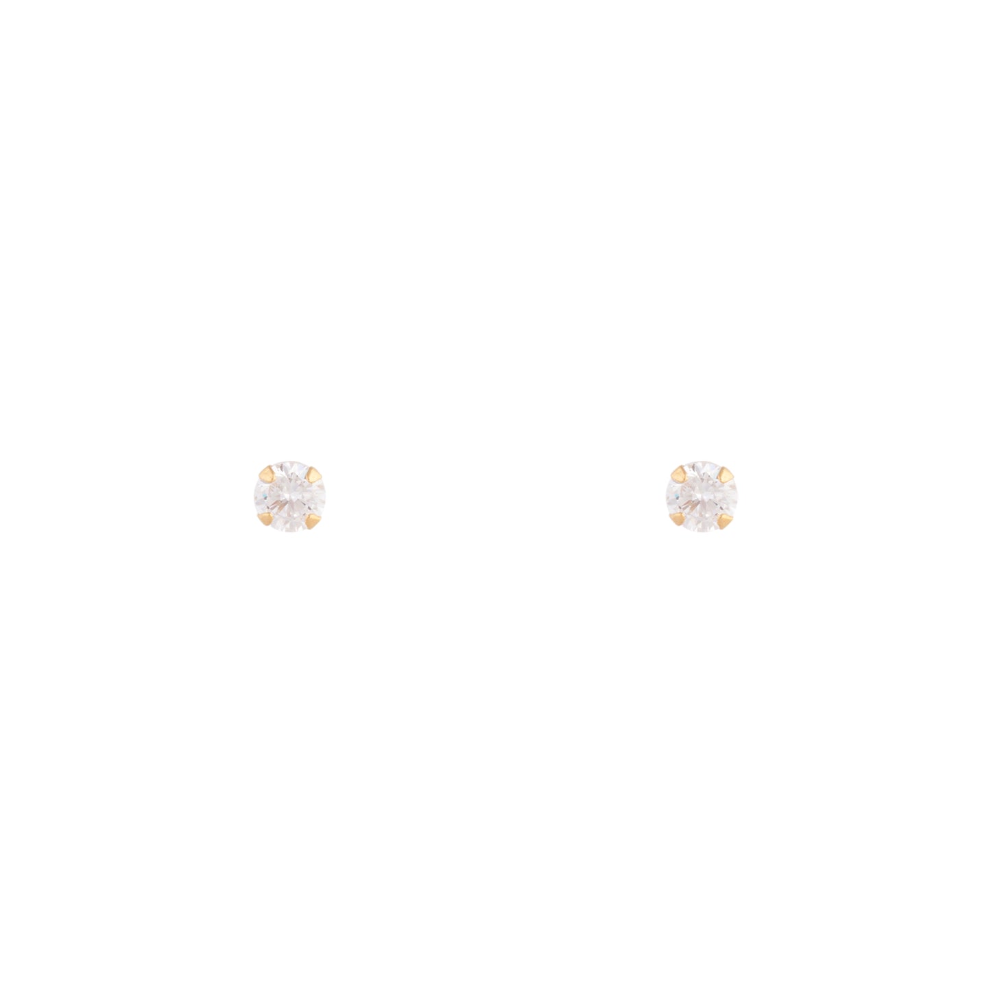 PLATED STS SG 1/4CARAT STUD ER