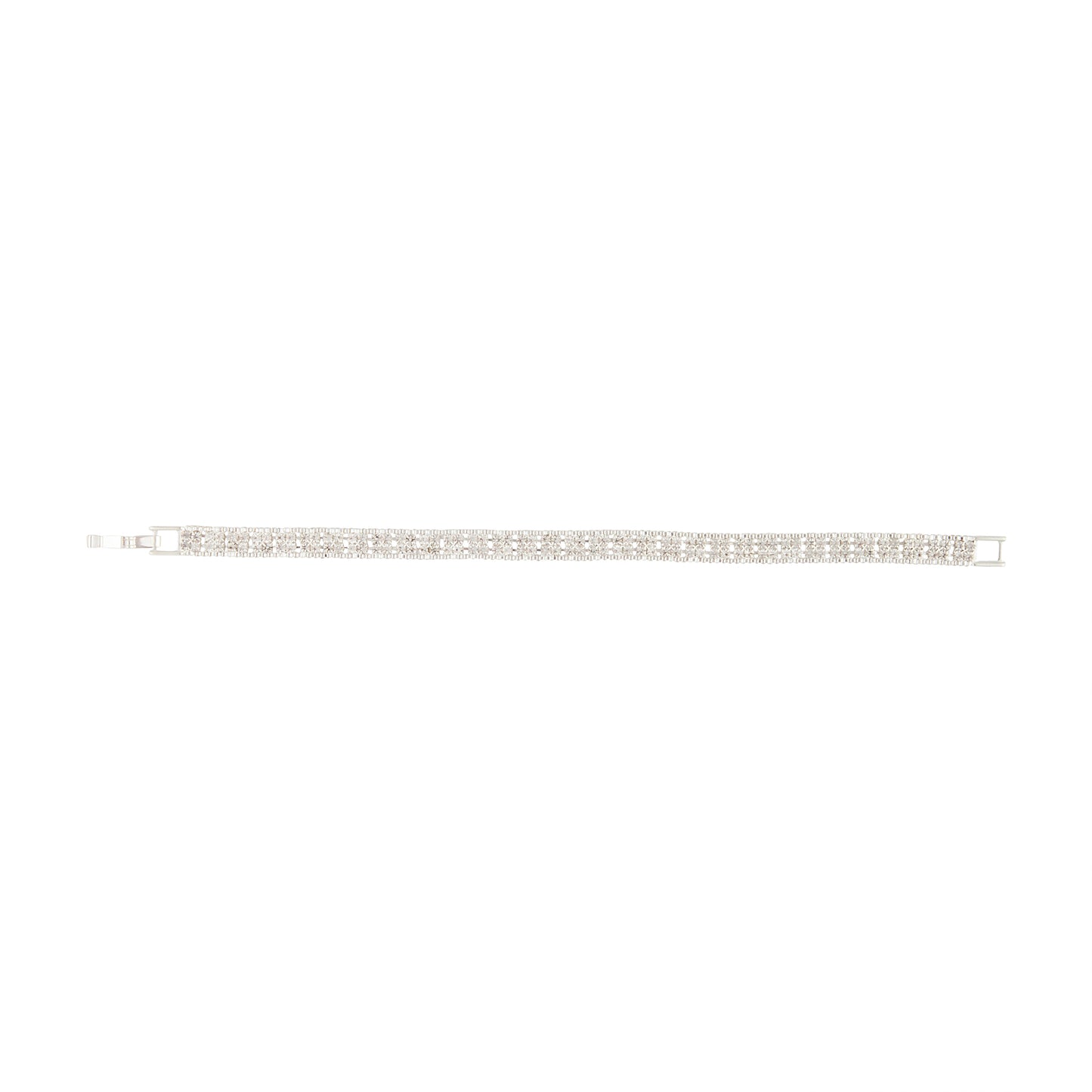 D&P SS BOXCHAIN & DIA CLASP BL