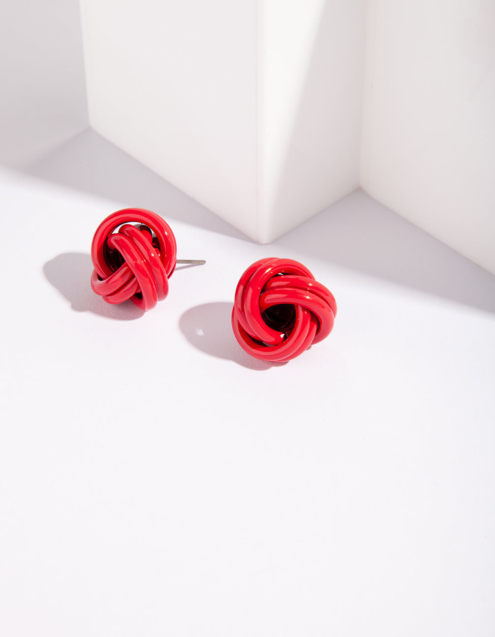 RED CM SMALL METAL KNOT ER